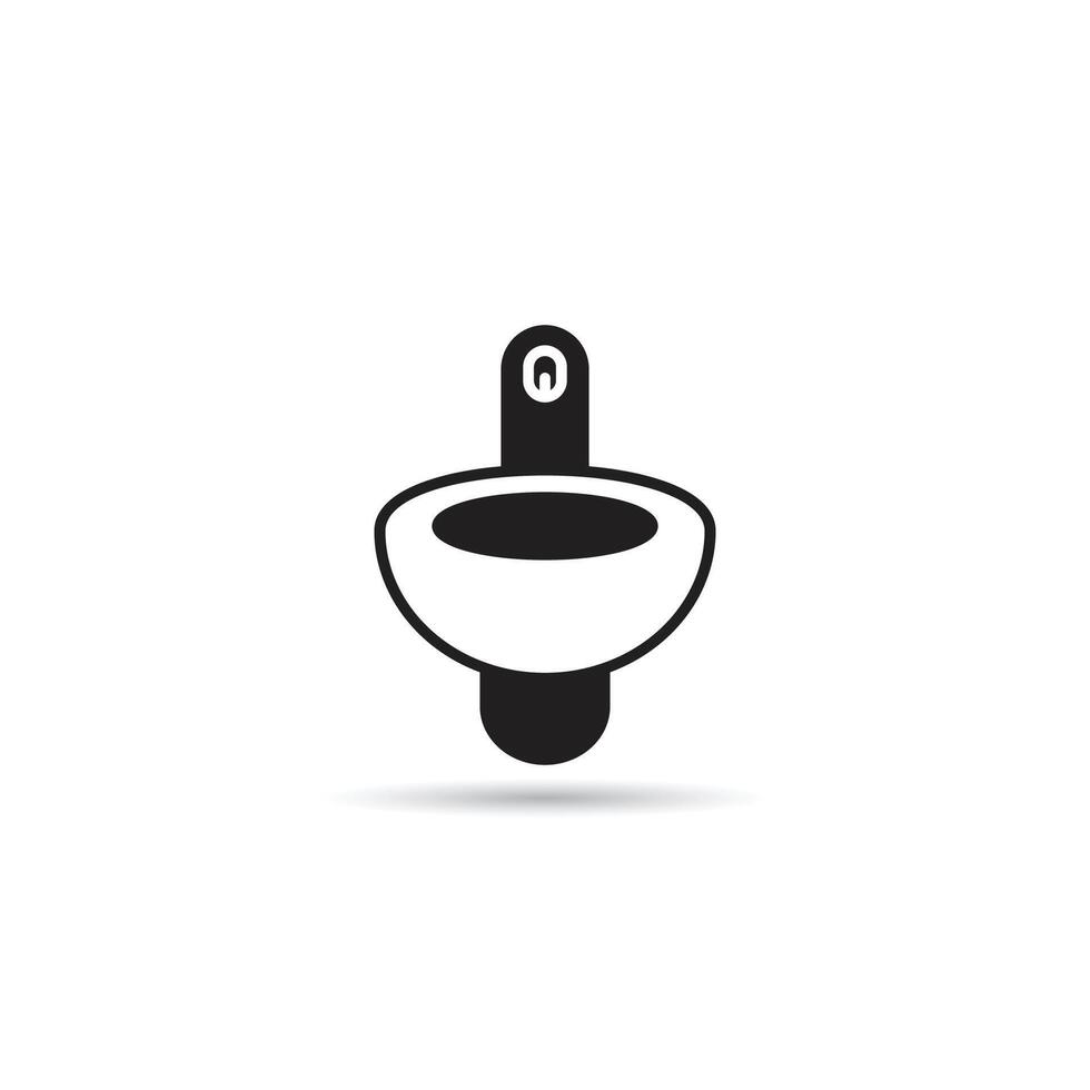 sink icon on white background vector
