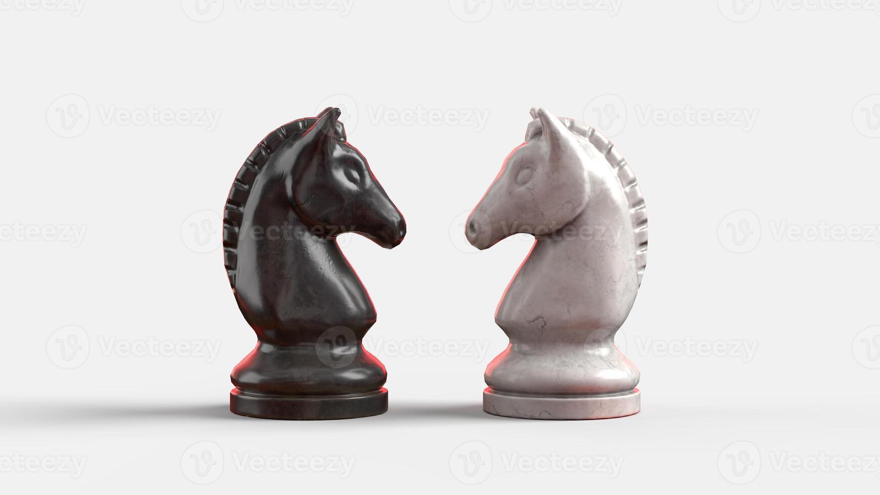 two black and white horses in plaid, facing each other staring at the white backdrop photo