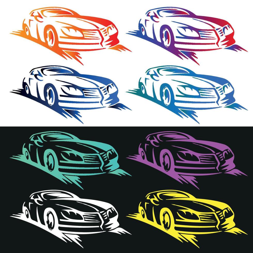 Luxury car icon vector