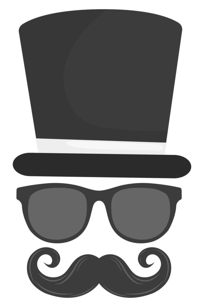 Gentleman flat icon isolated on white background. vector