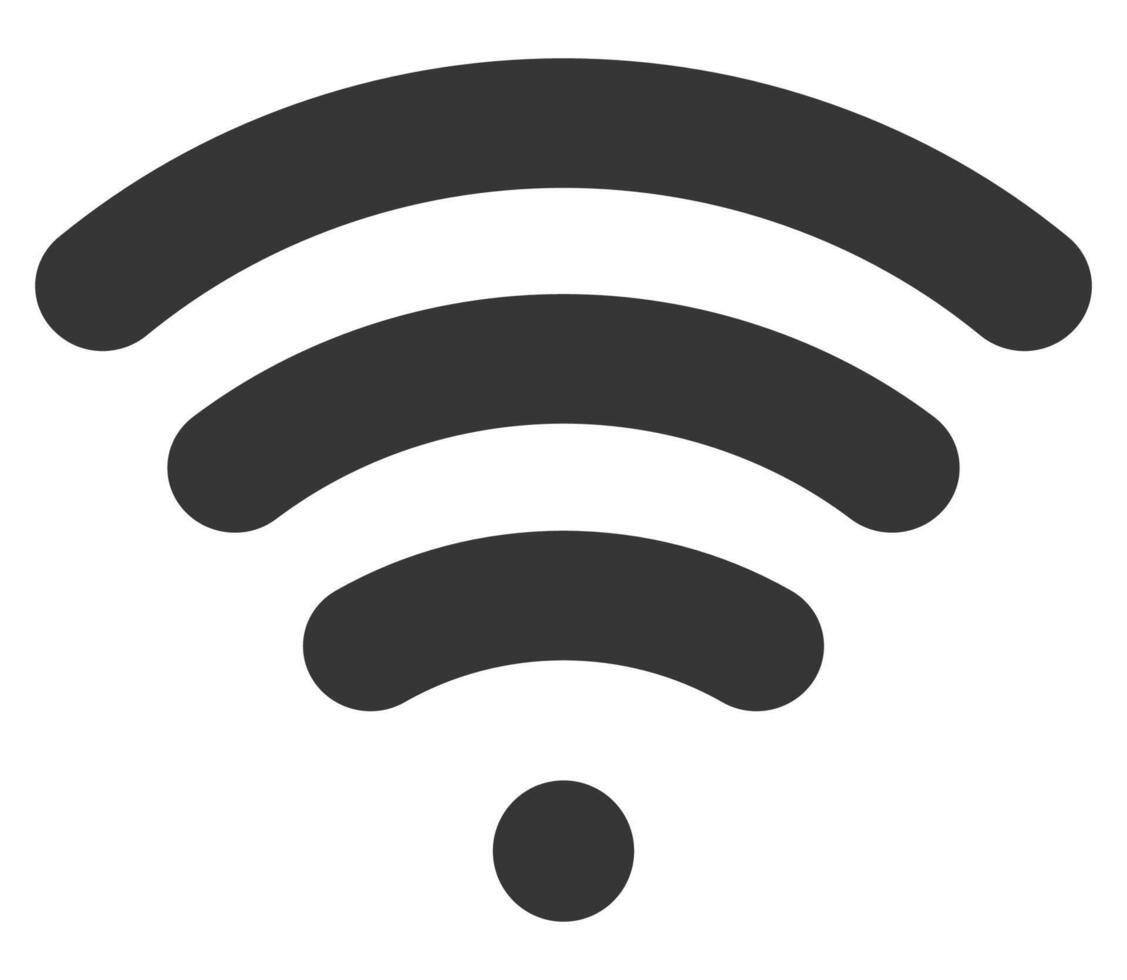 Wifi icon isolated on white background. vector