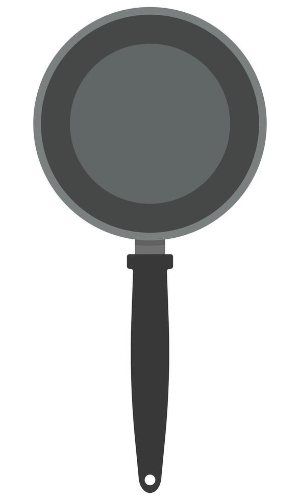 Frying pan flat icon cartoon isolated on white background. vector