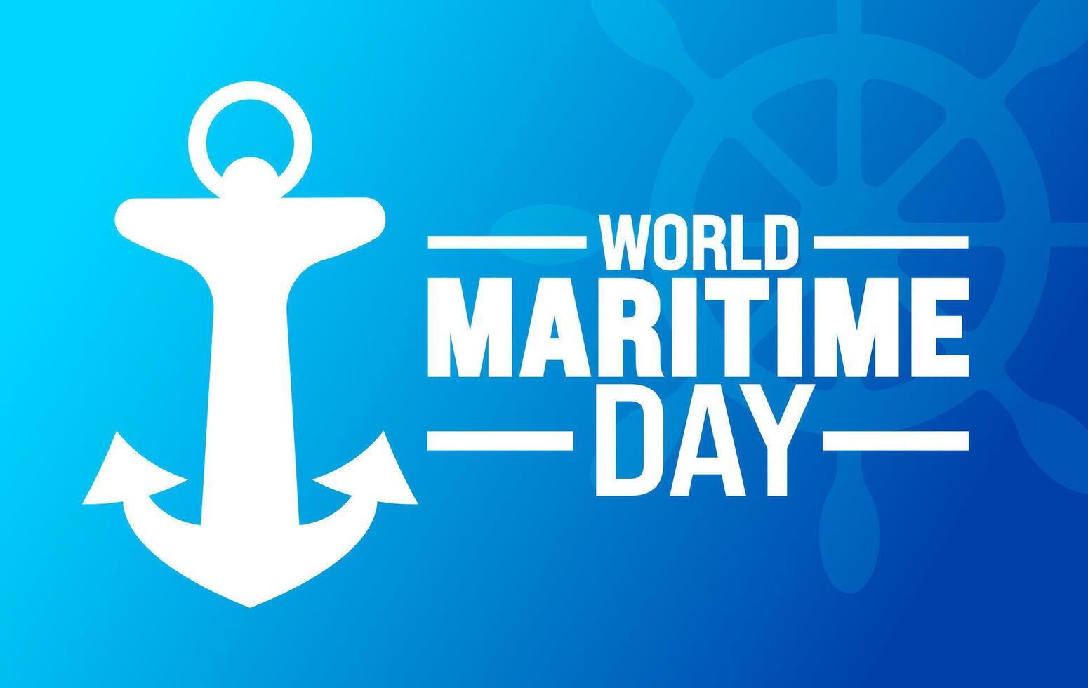 world maritime day background or banner design template. Holiday concept. Template for background, banner, card, poster, placard, design template with unique shapes with standard color. vector