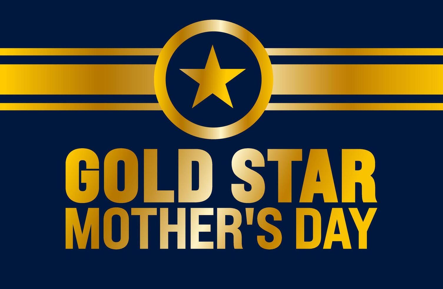gold star mother's day background or banner design template. Holiday concept. Template for background, banner, card, poster, placard, design template with unique shapes with standard color. vector