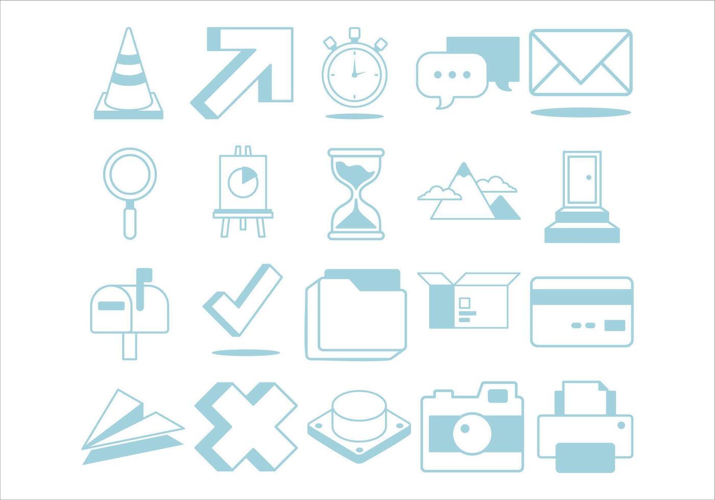Abstract Logo Icon Element Set vector