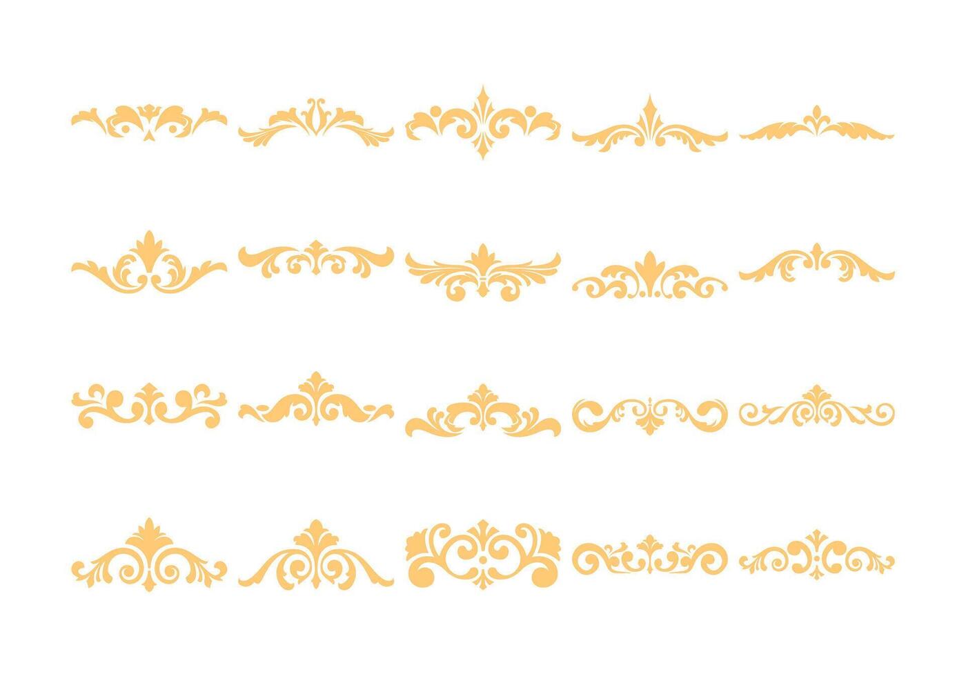 Ornament Collection Element Set vector
