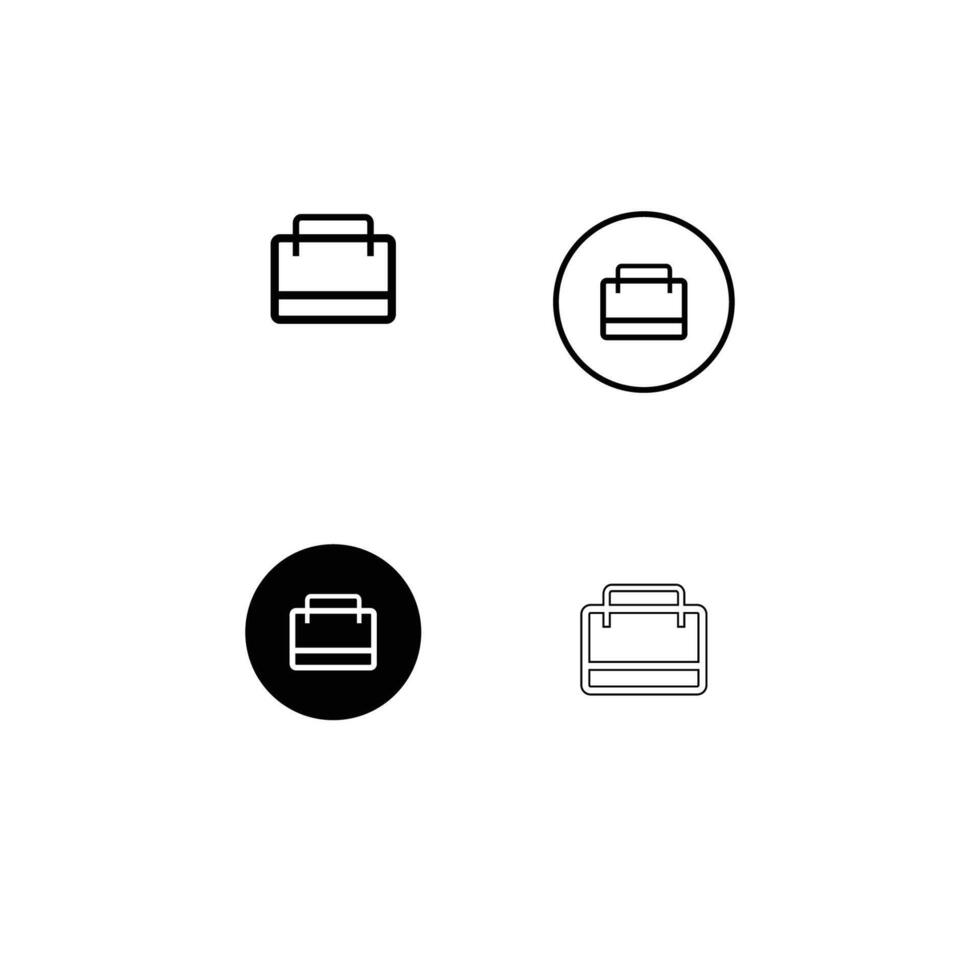 Bag Line Icons Editable illustration vector
