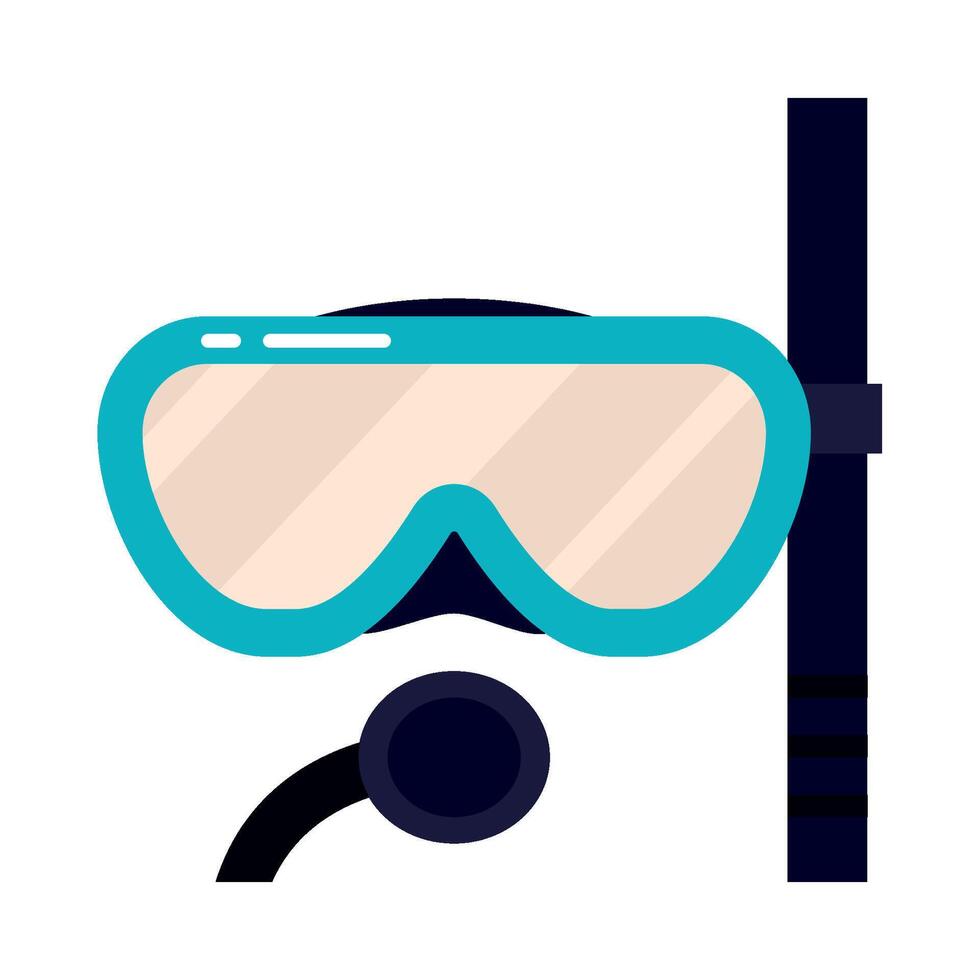 Scuba diving mask and goggles illustration vector