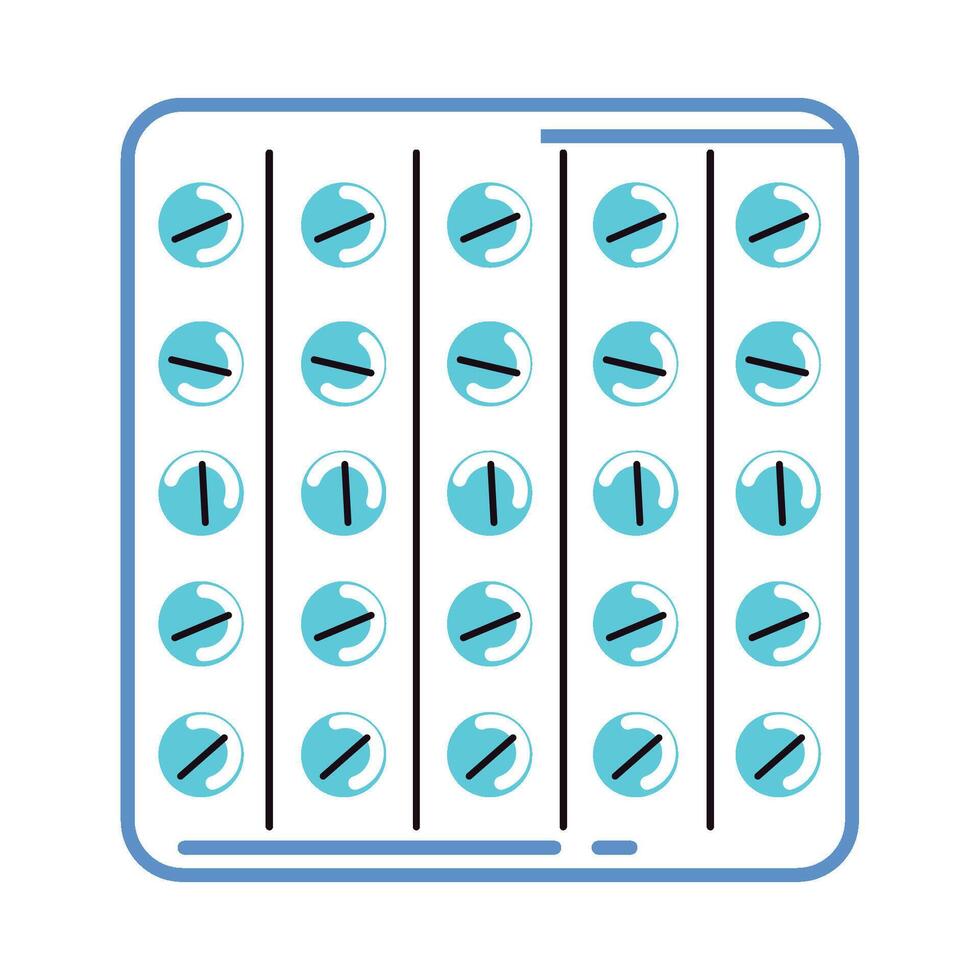 Pill pack icon illustration design vector