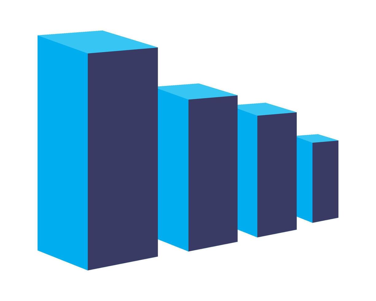 A graph of the number of people who have been vaccinated vector
