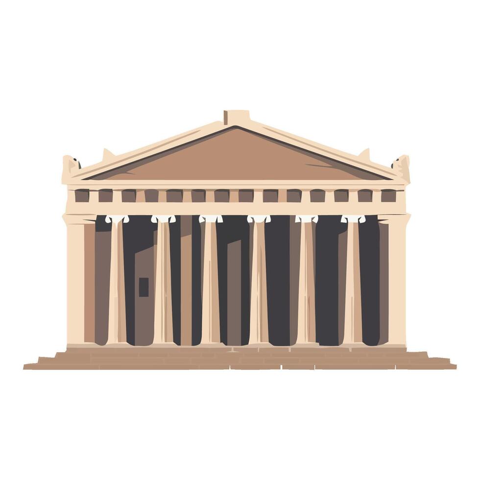 The parthenon, greece, greece, greece, gree vector