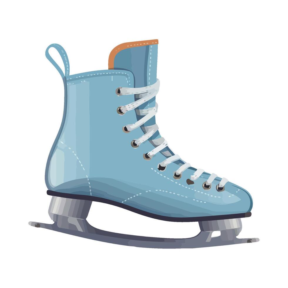 Ice skates illustration isolated on white background vector