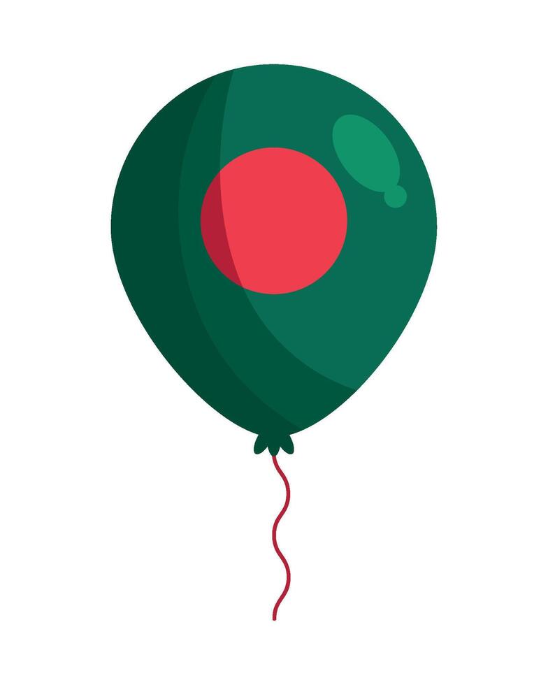 Bangladesh flag balloon illustration vector