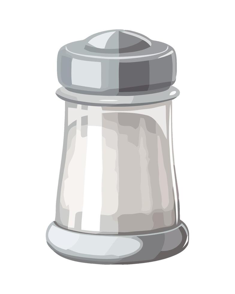 Salt shaker illustration isolated on white background vector