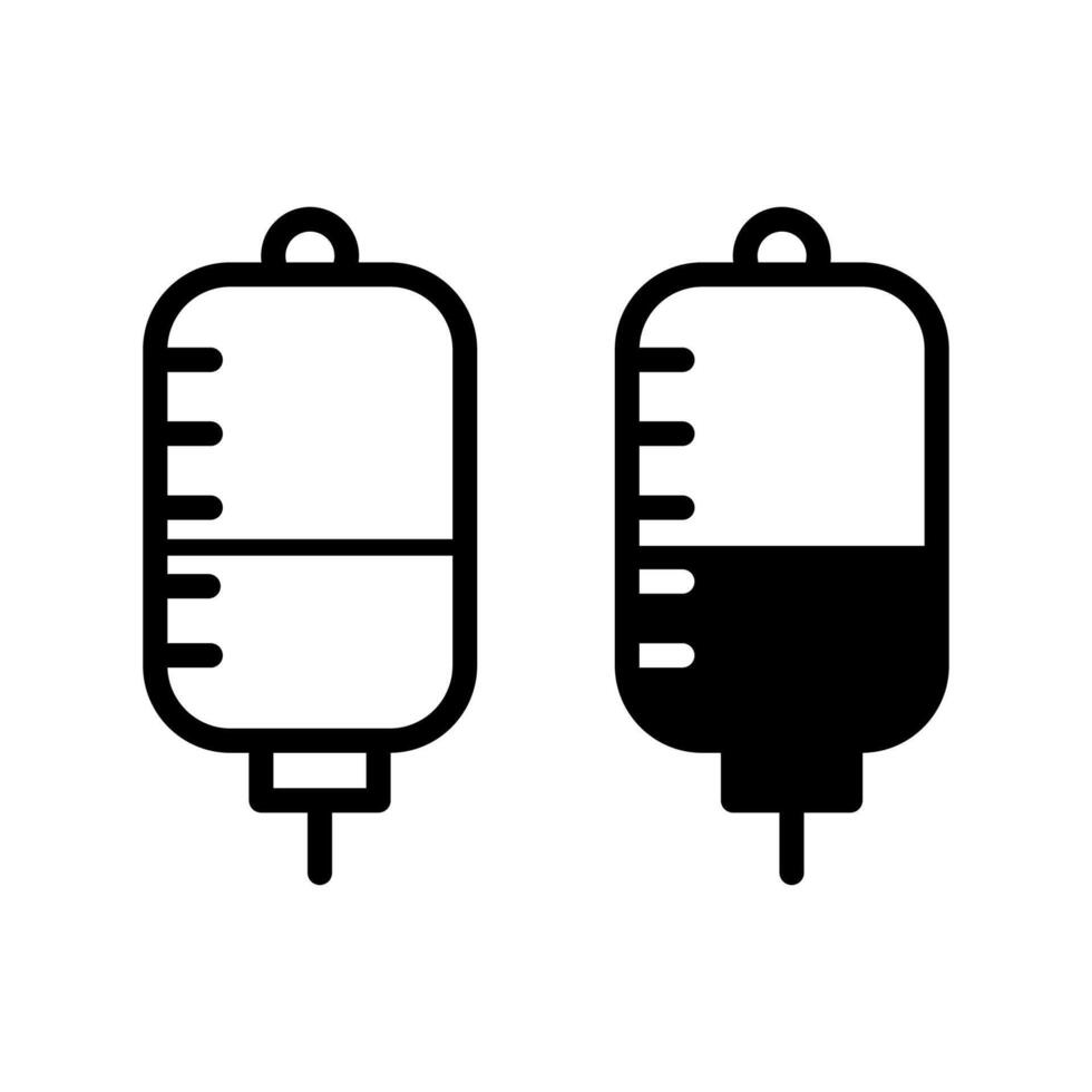 Infusion drip, iv drip for medical icon vector