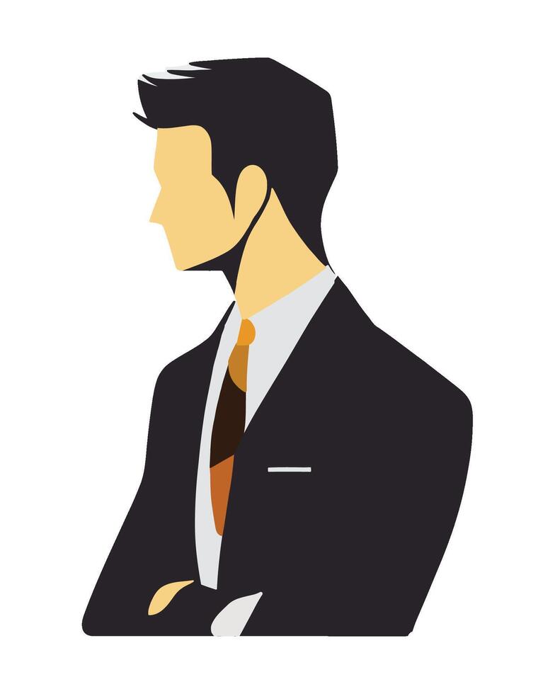 Businessman silhouette illustration vector