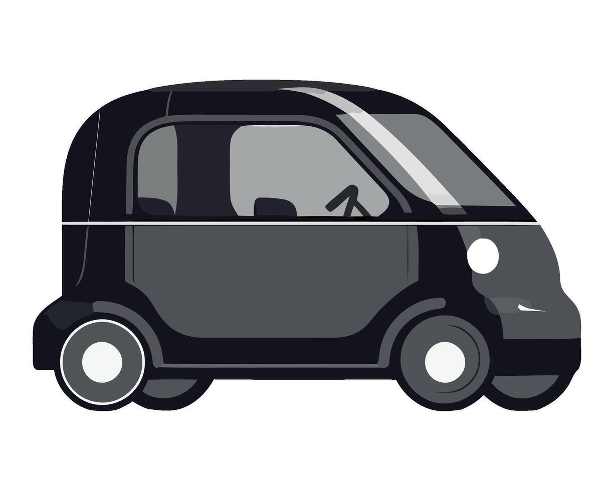 A small car with a white background vector