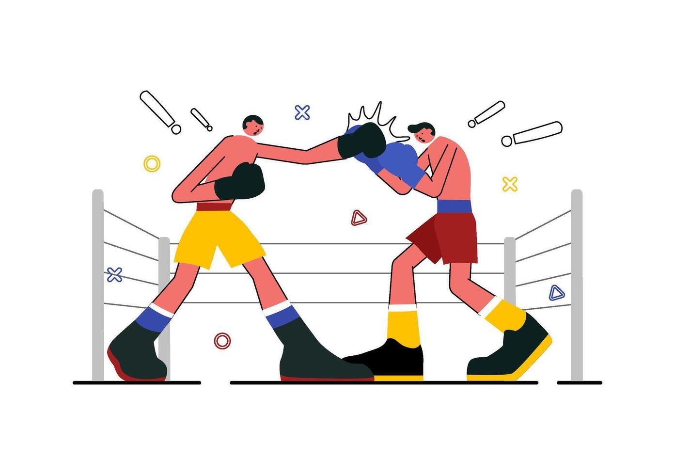 Professional Boxing Design Illustration vector