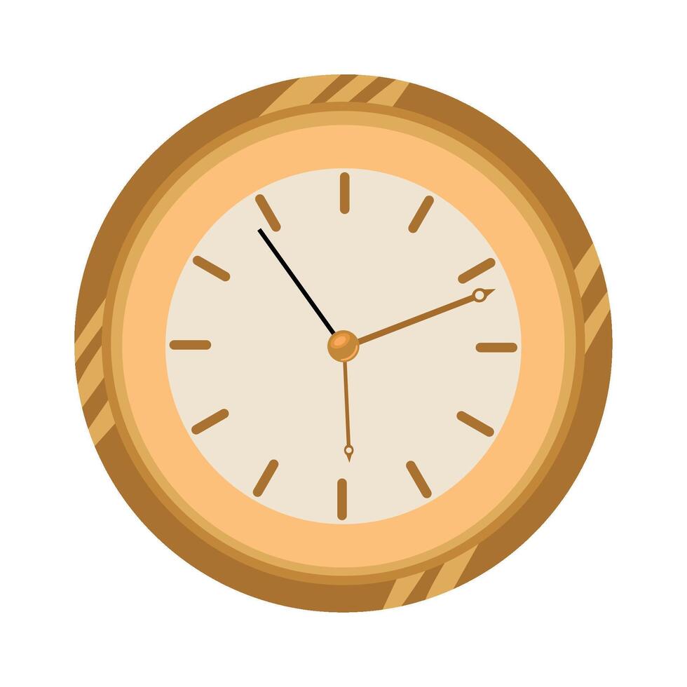 A clock on a white background vector