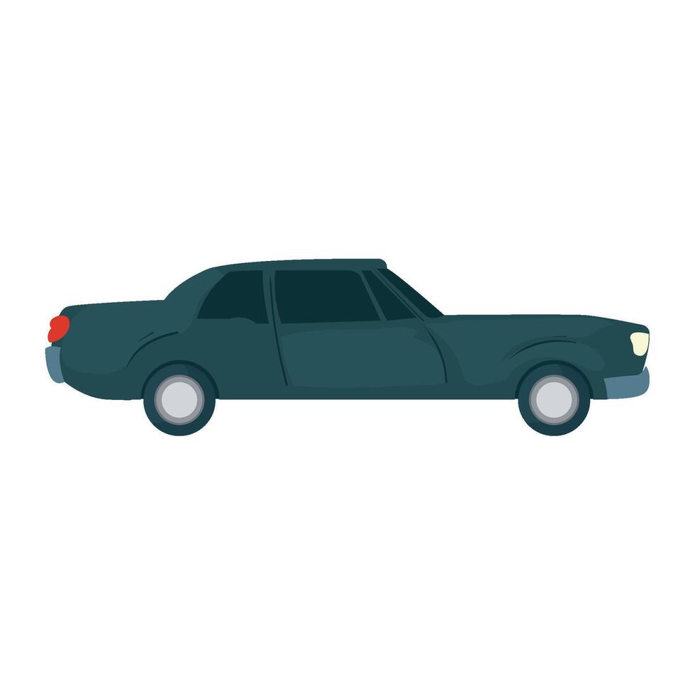 An illustration of a car on a white background vector