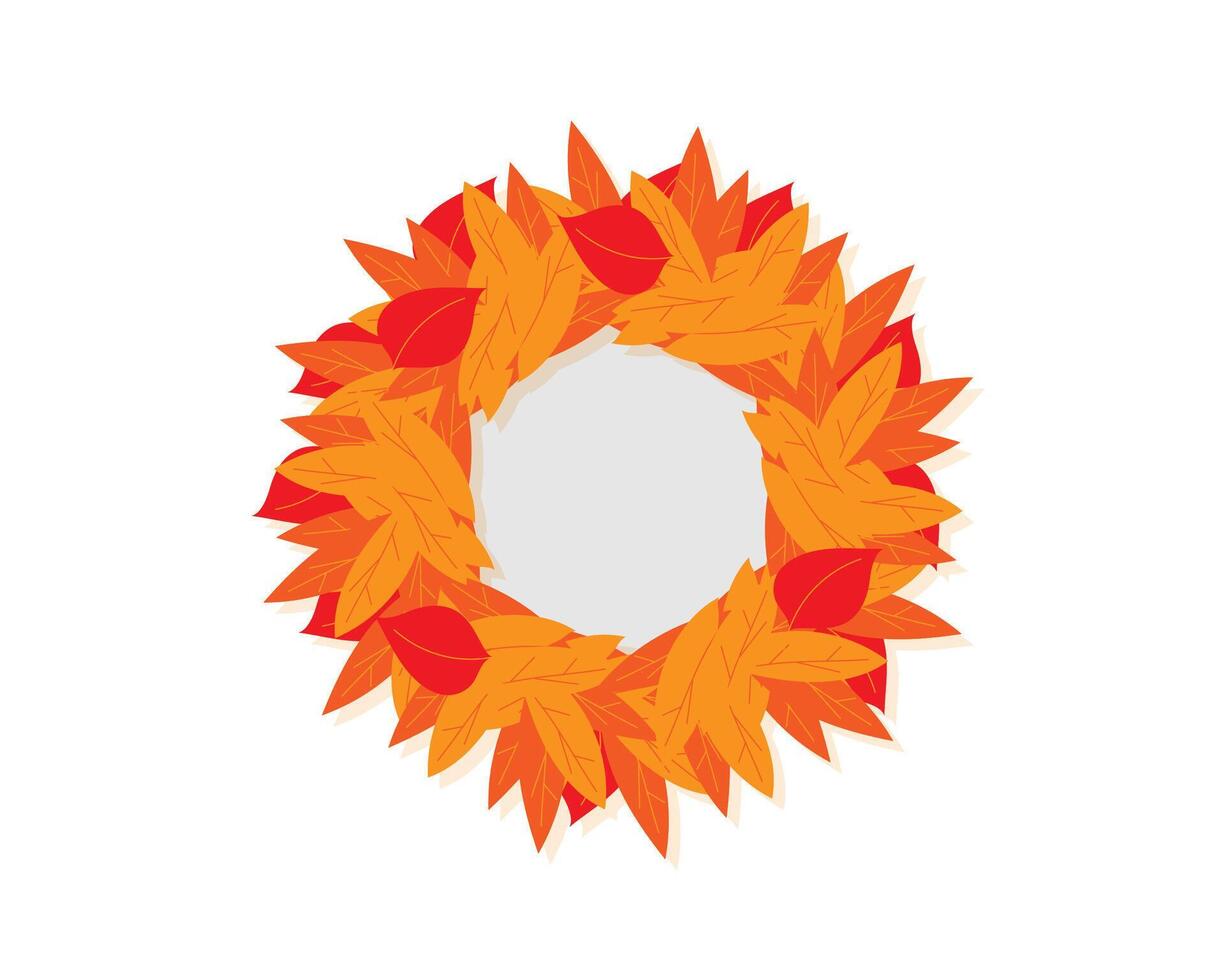 floral wreath element vector