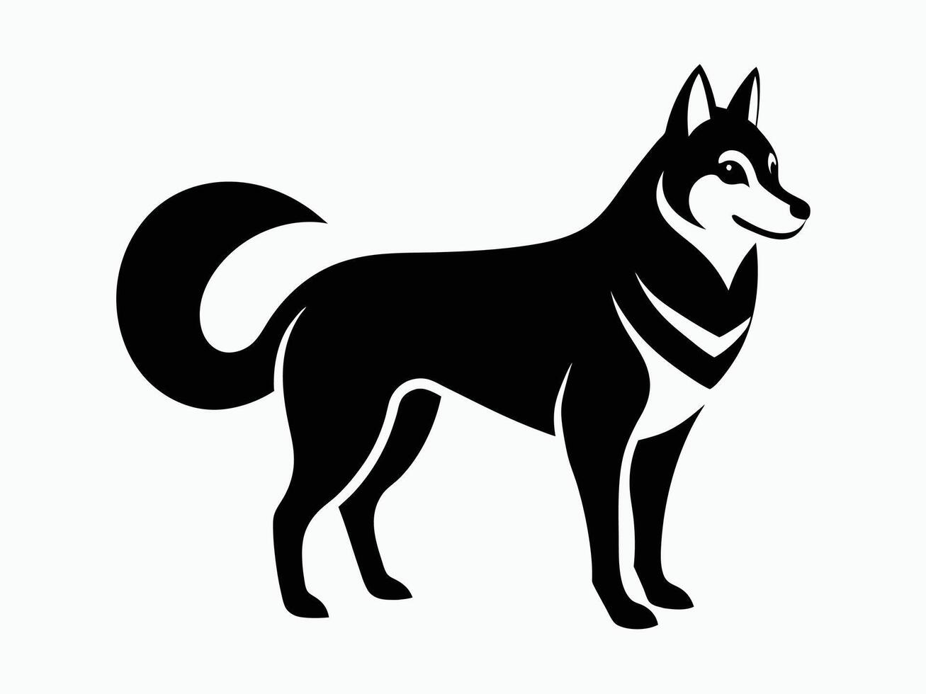 Siberian Majesty The Enigmatic World of Huskies vector