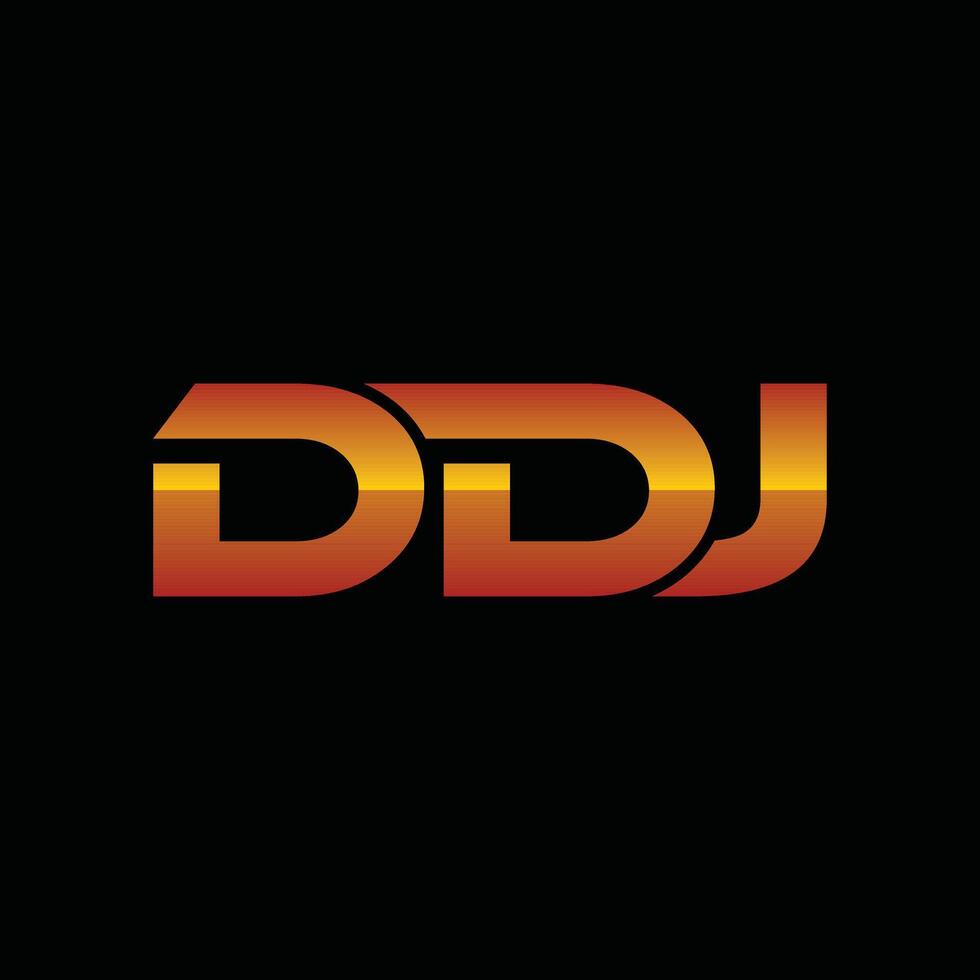 Letter DDJ Modern Simplicity Business Creative Technology Design Template Logo vector