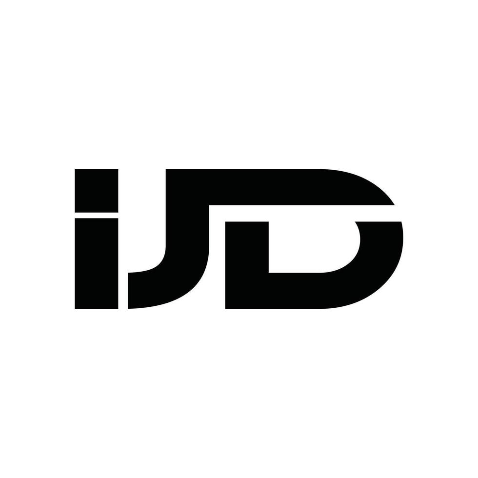 Letter IJD Geometric Business Icon Creative Design Technology Logo vector