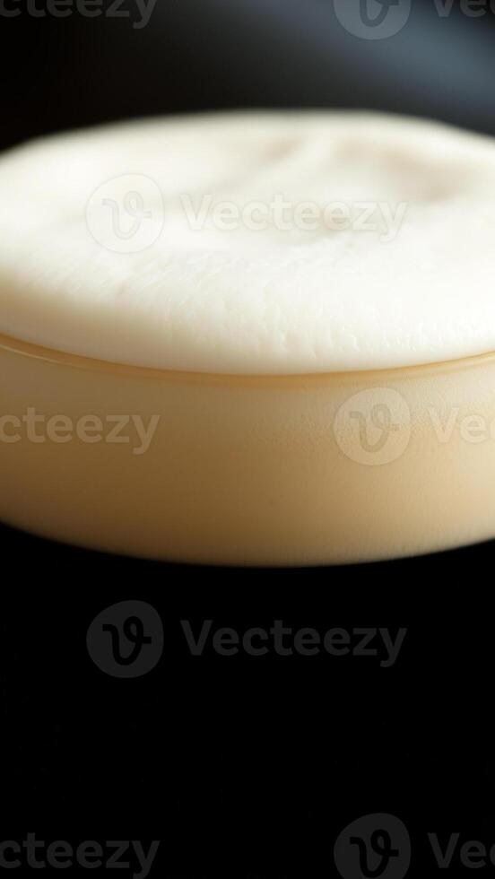 Close-up of a beer head photo