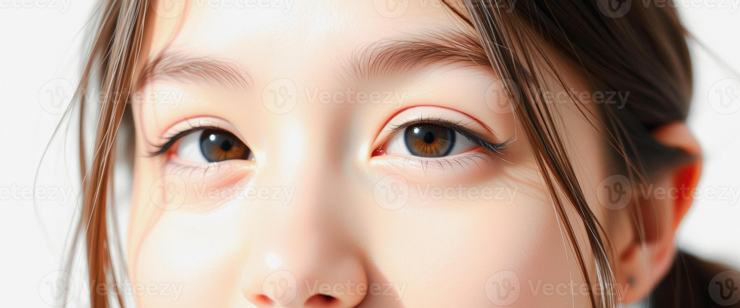 Close-up of a Girl's Eyes photo