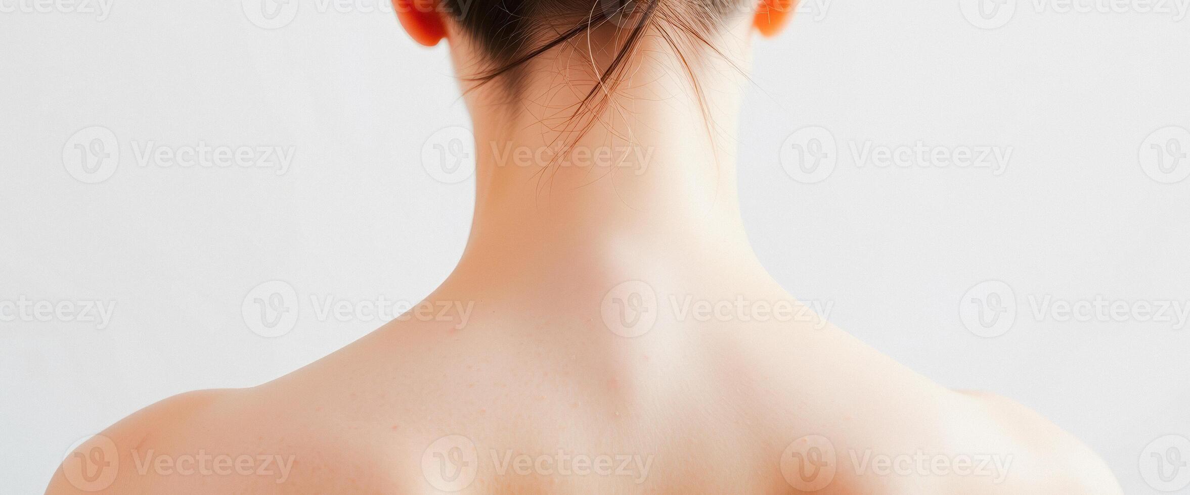 Woman's Back With Smooth Skin photo