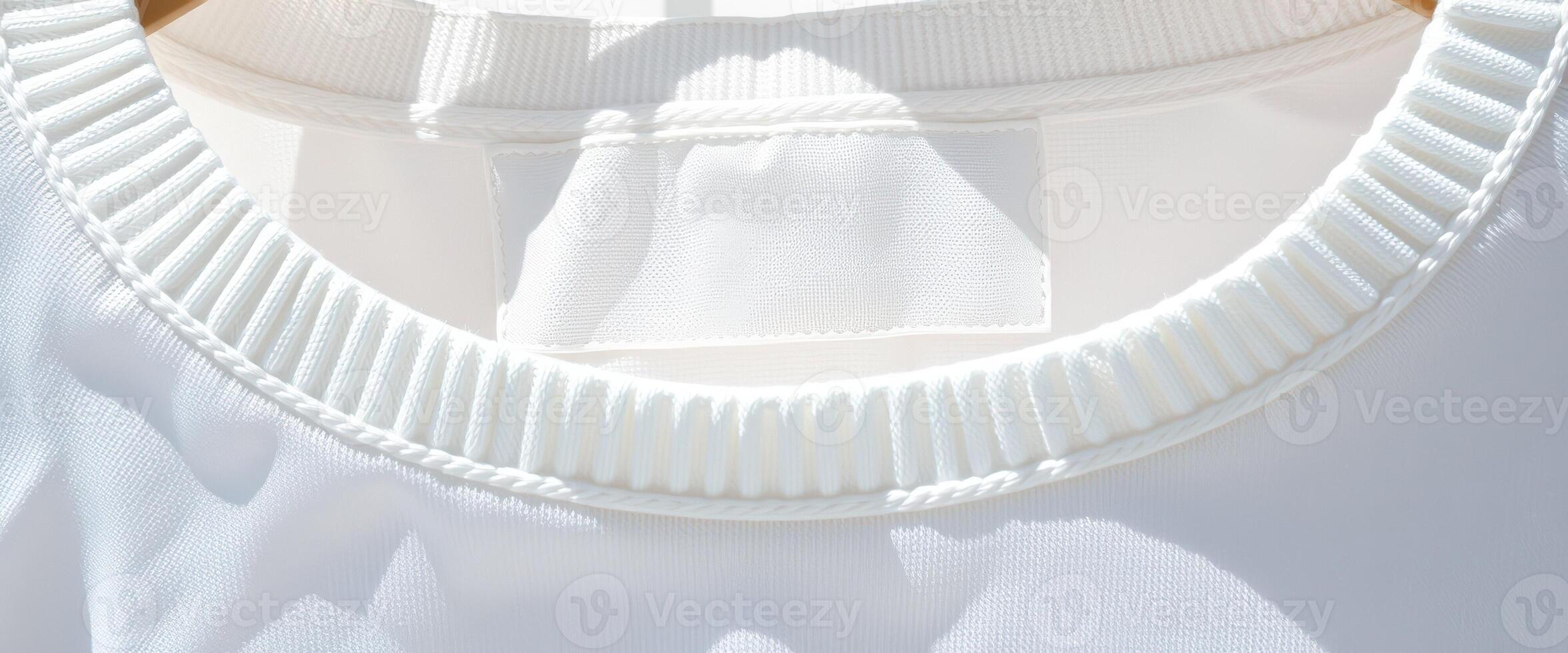 White T-Shirt with Blank Label photo