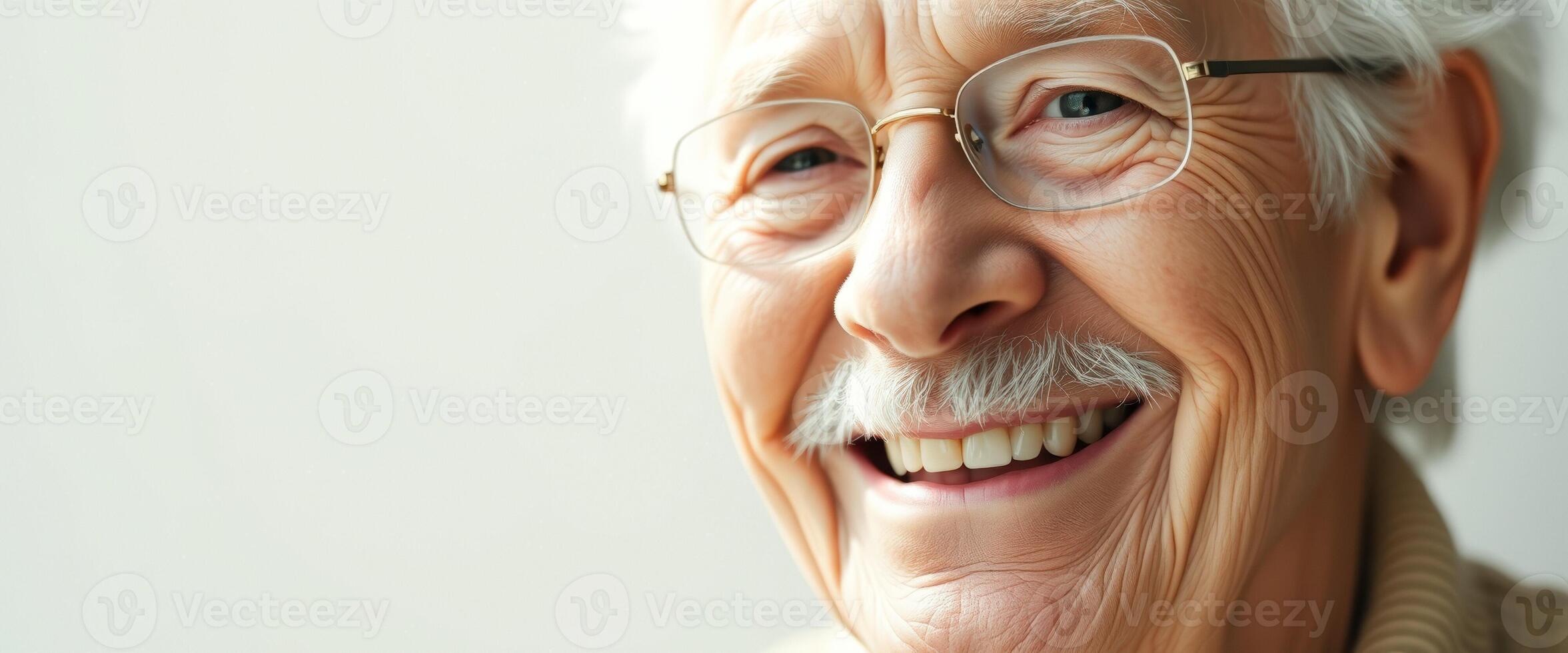 Portrait of a smiling senior man photo