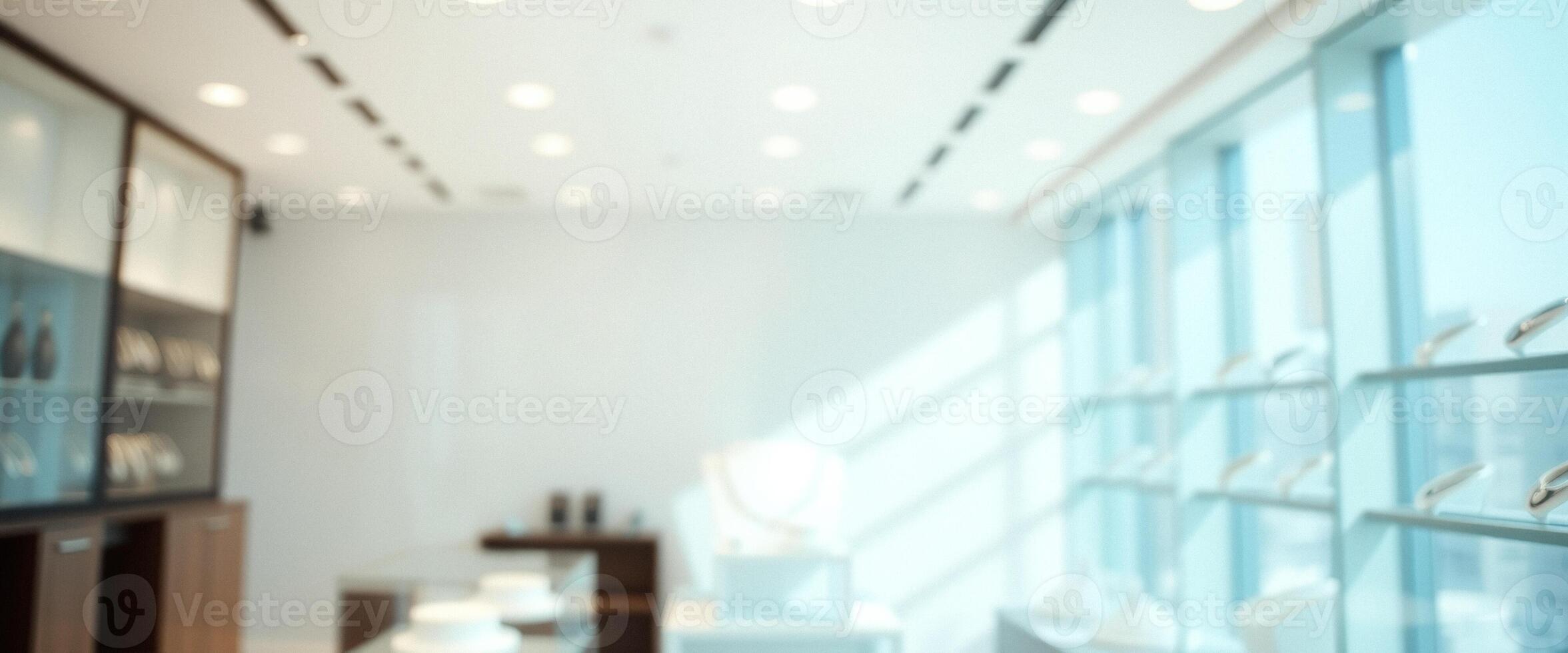 Blurred Interior of a Modern Store photo