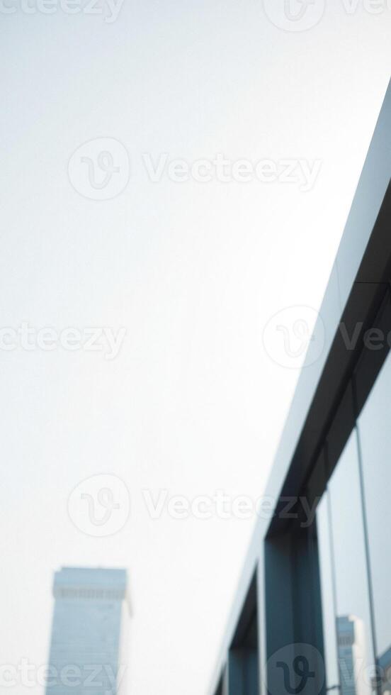 Modern building with a blurred background photo