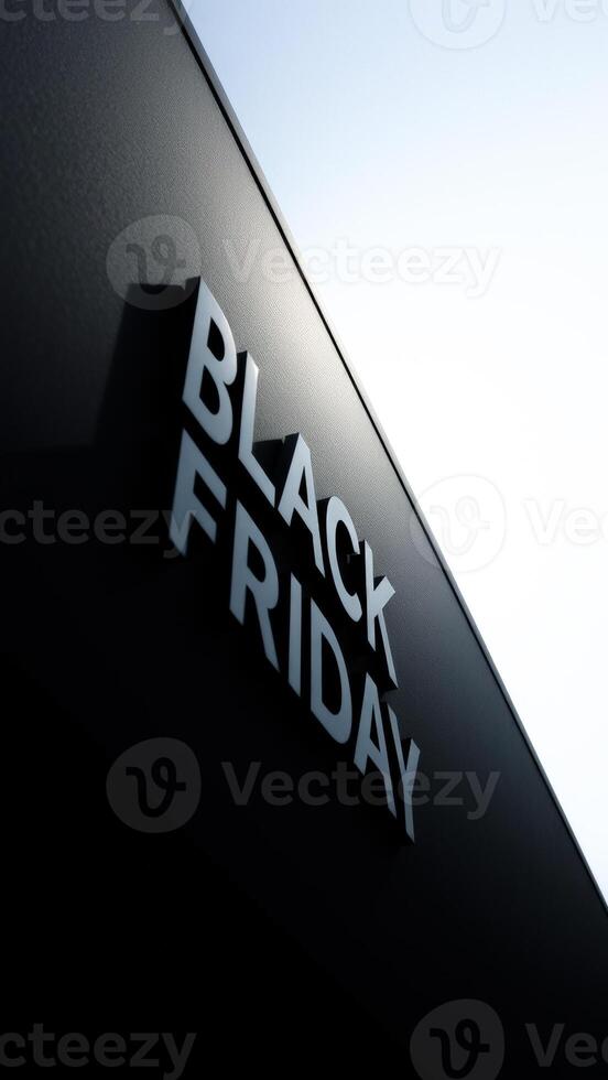 Black Friday Sign on a Building photo