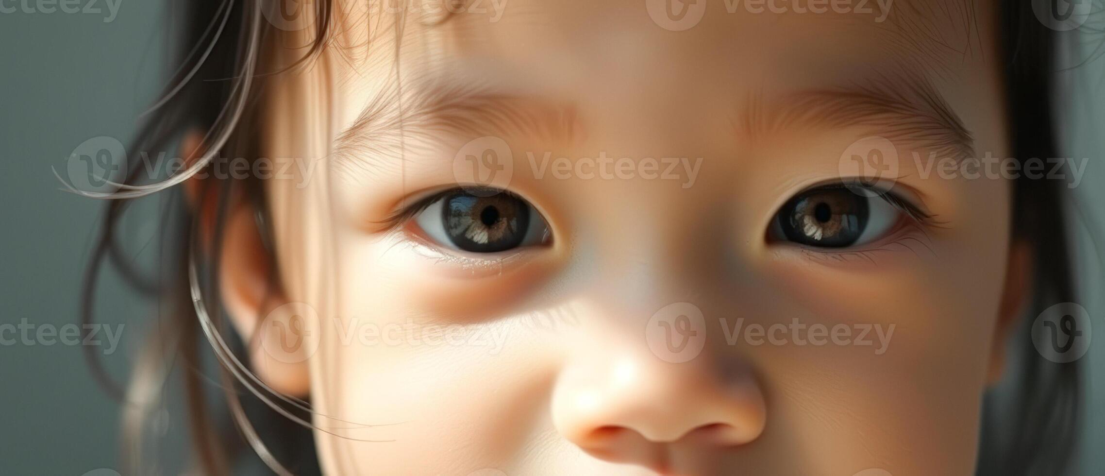 Closeup of a child's eye photo