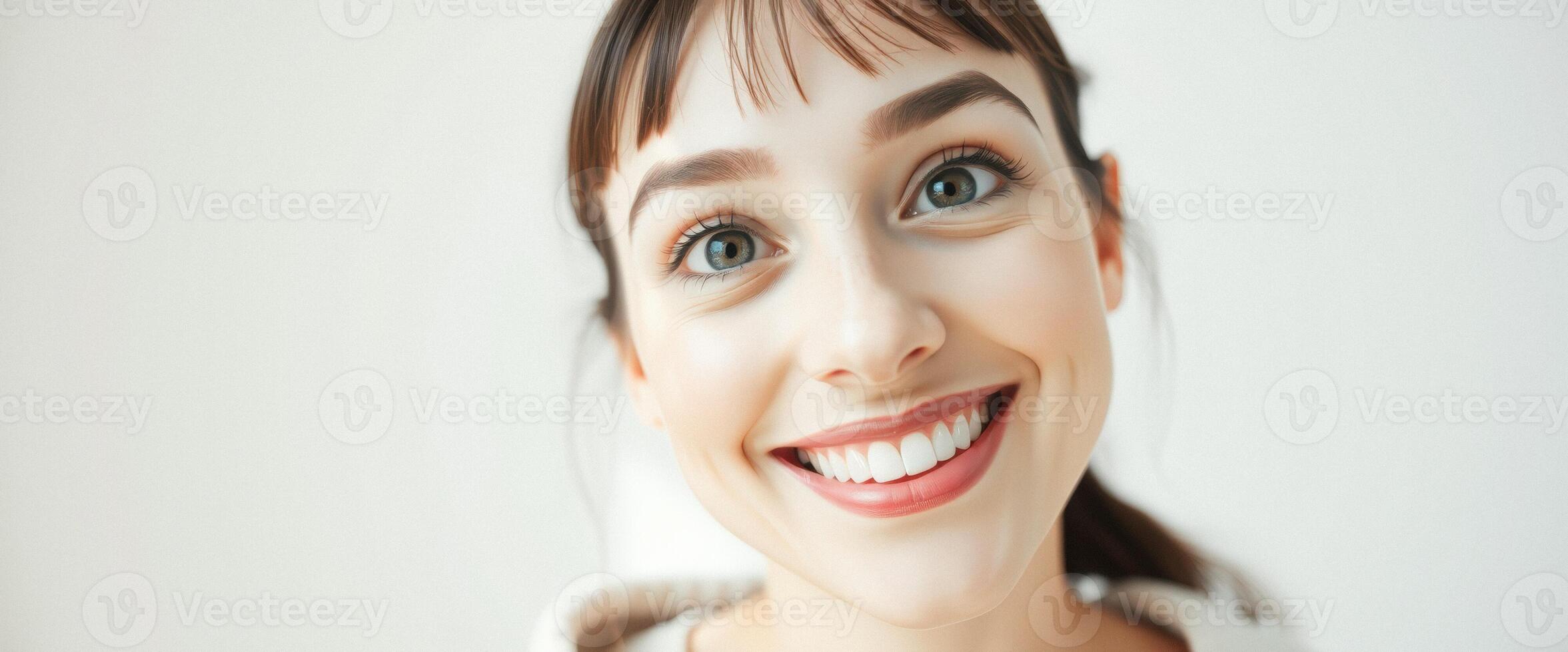 Close Up Portrait of a Smiling Woman photo