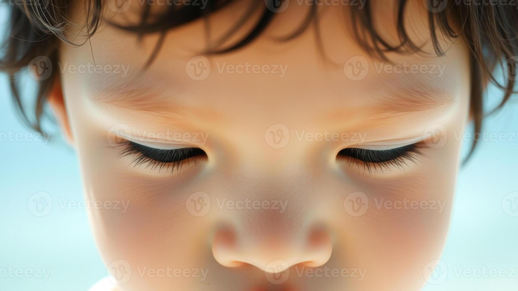Close Up of a Child's Face photo