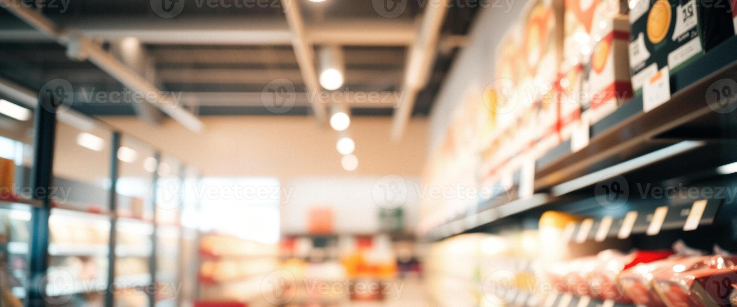 Blurred Superstore Aisle photo