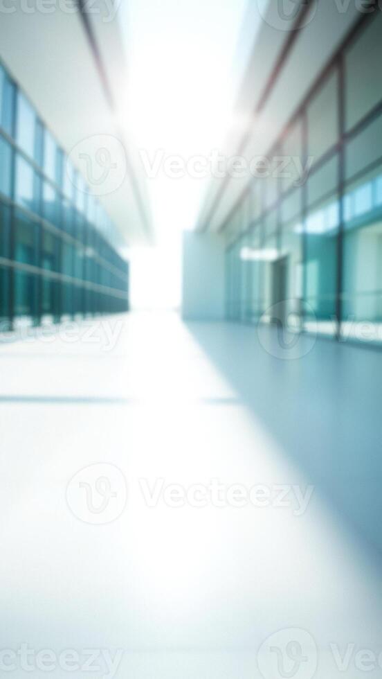 Abstract Blurred Office Interior photo