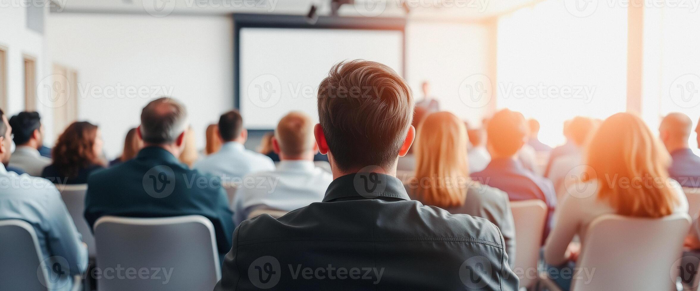 Attentive Audience at a Business Conference photo