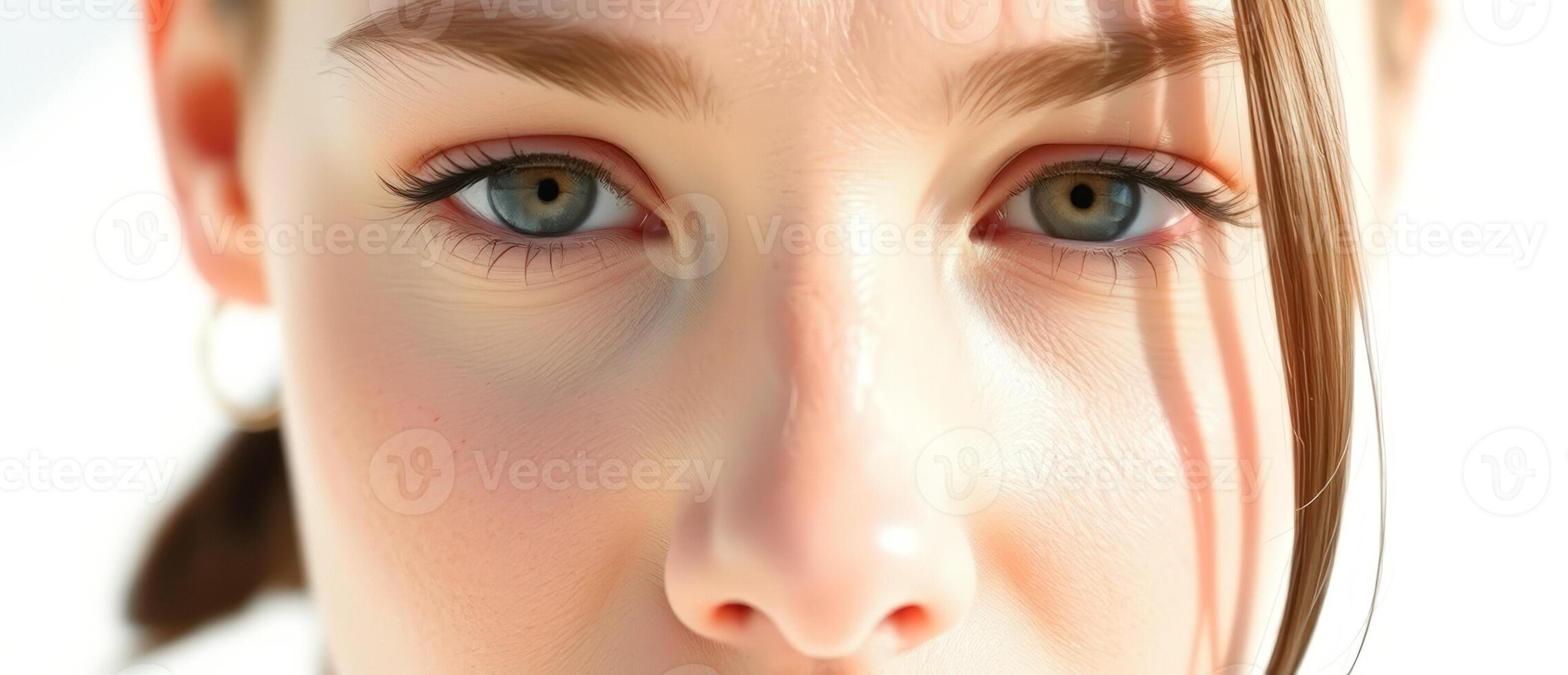 Close Up of a Young Woman's Eyes photo