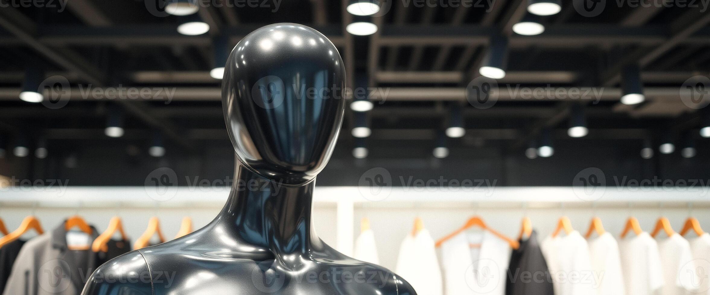 Black Mannequin In A Clothing Store photo