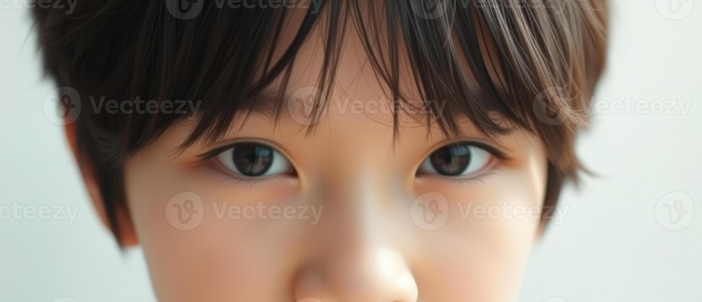 Close-up of a Young Boy's Eyes photo