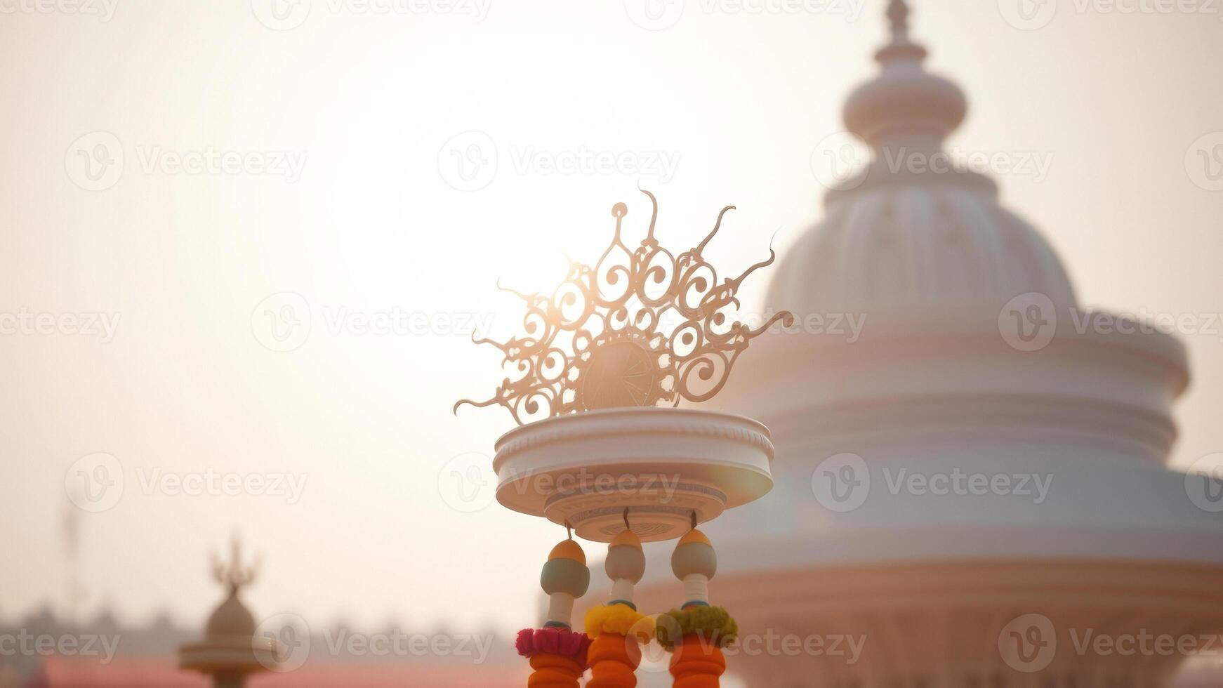 Ornate Design on a White Dome photo