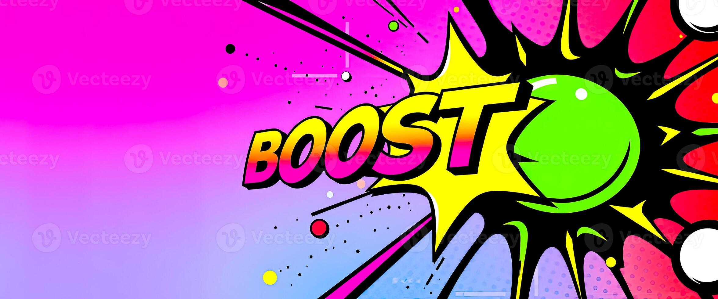 Colorful Pop Art Boost with Cartoon Effect photo