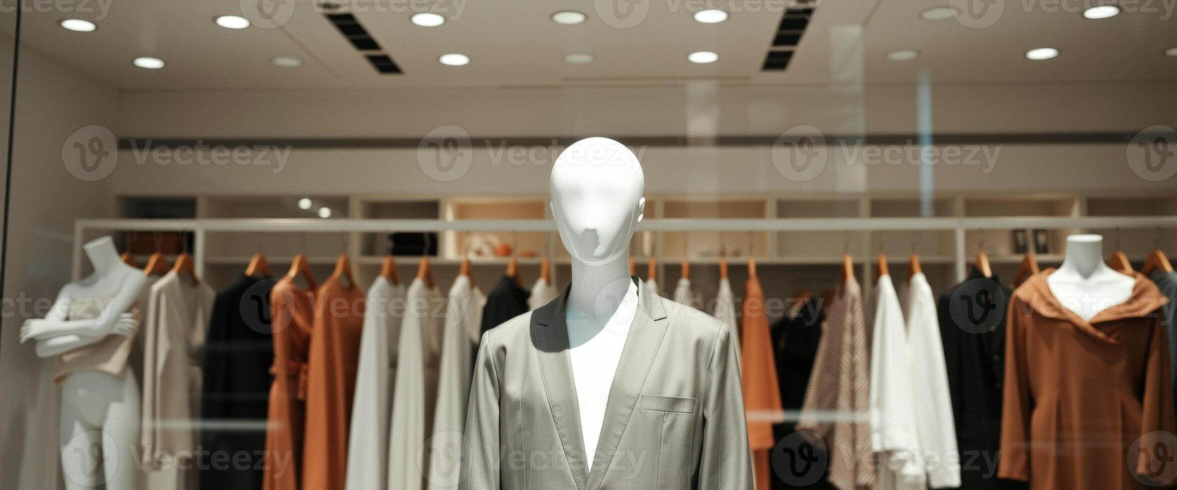 Mannequin in a Suit in a Clothing Store photo