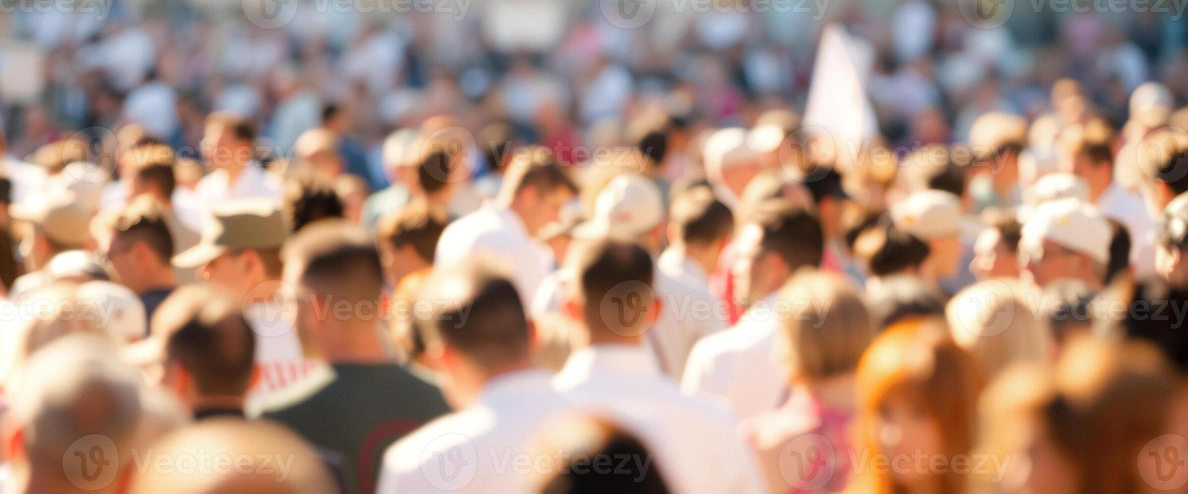 Blurred Crowd of People photo