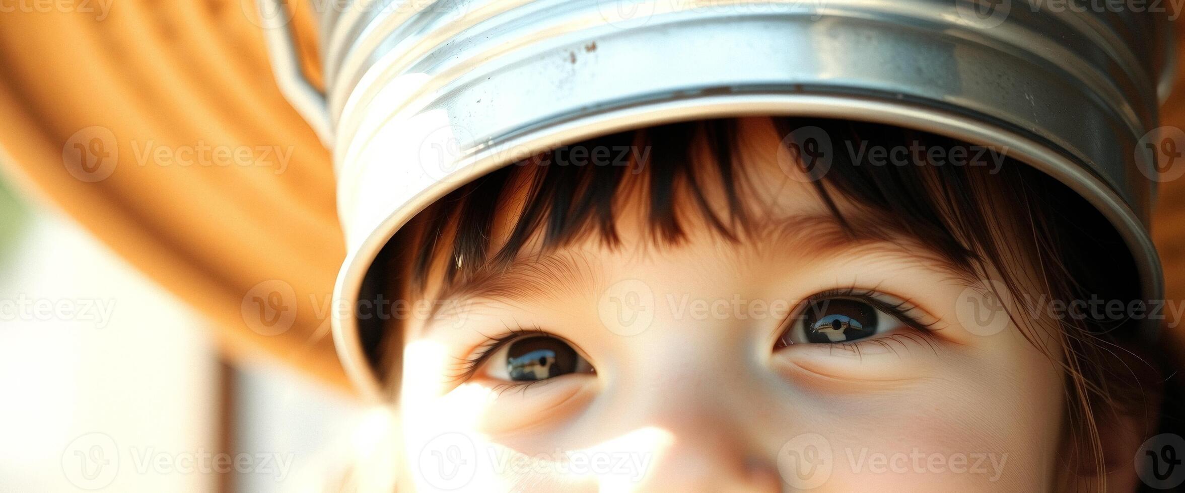Little Girl's Eye with Reflection photo